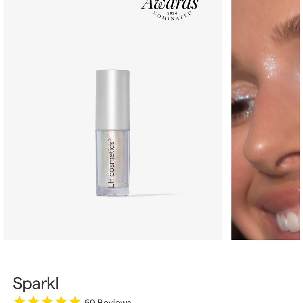 LH Cosmetics Sparkl liquid shadow and topper in the shade Blink (unopened)